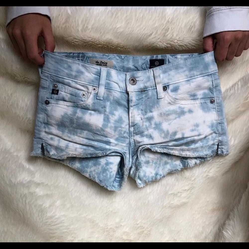 AG shortie shorts.